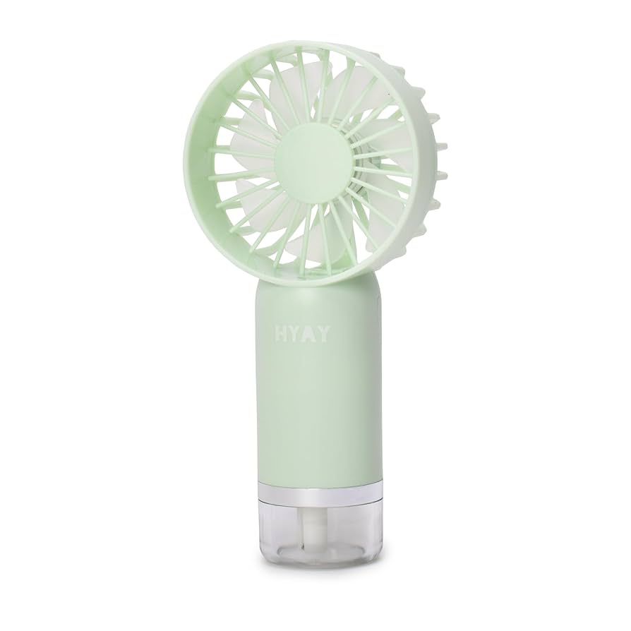 ハンディファン Amazon | HYAY ハンディファン ミスト 冷感 扇風機 大風量 静音